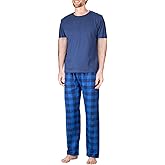 SLEEPHERO Men’s Pajama Set 2 Piece PJ with Crew Neck Tee and Pants