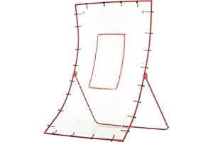 Soozier Pitch Back 5 Angles Adjustable Rebounder Net Goal Pitching and Throwing Practice Partner, Baseball/Soccer/Football/Ba