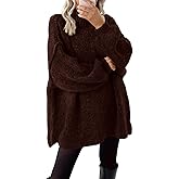 BTFBM Sweaters for Women Fall 2026 Long Sleeve Mock Neck Cable Knit Oversized Sweater Pullover Tops Thick Winter Clothes
