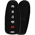 KeyGuardz Keyless Entry Remote Car Smart Key Fob Outer Shell Cover Soft Rubber Case for Ford Lincoln