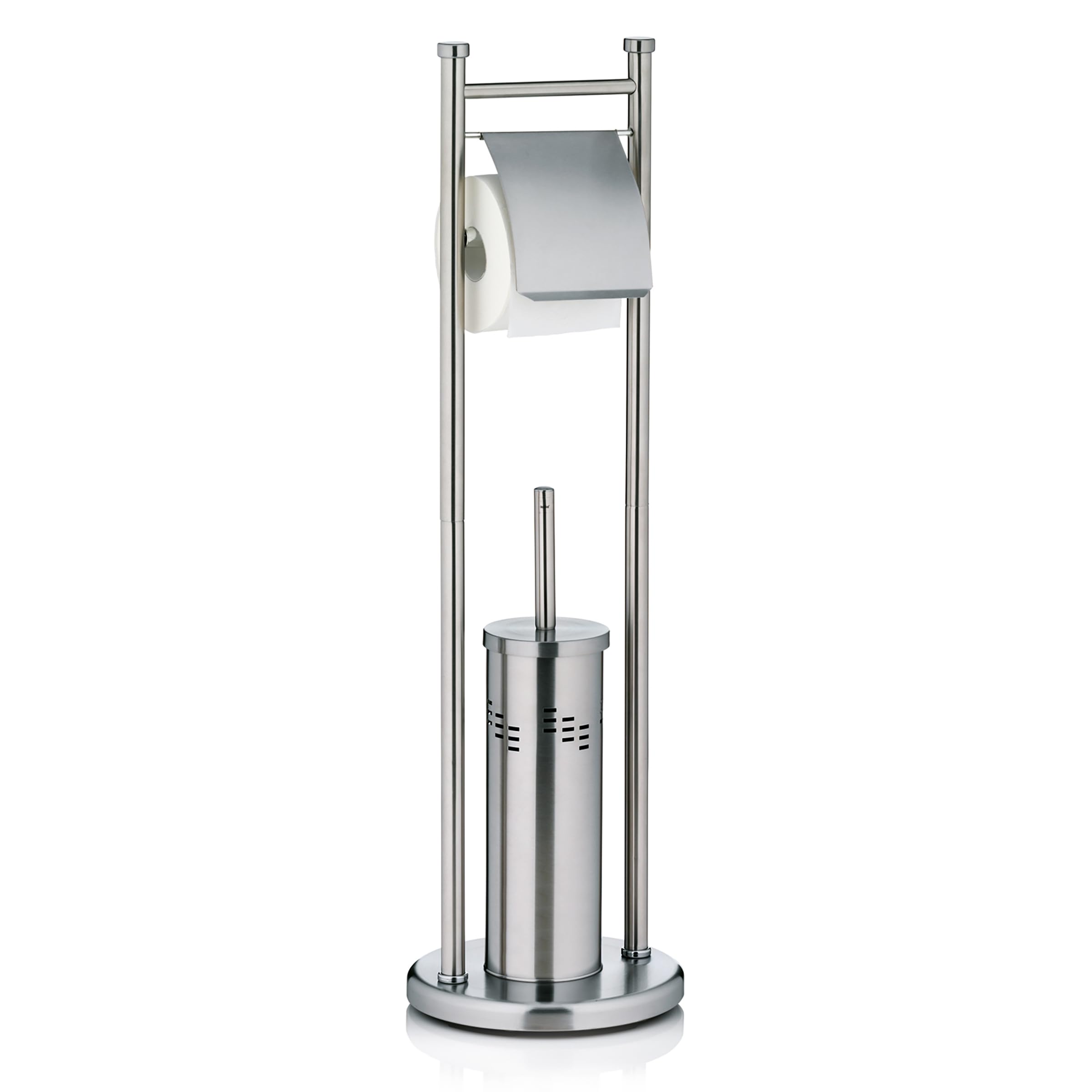 Kela "Swing Toilet Set, Stainless-Steel, Silver