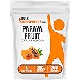 BulkSupplements.com Papaya Fruit Extract Powder - Papaya Extract, for Digestive Support - Gluten Free, 1g per Serving, 250g (8.8 oz) (Pack of 1)
