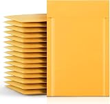Switory A5 Padded Envelopes 15.3x22.9cm Kraft Bubble Mailers 25pcs