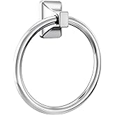 Moen Donnor Collection Chrome 6.25-Inch Diameter Wall Mount Contemporary Bathroom Hand-Towel Ring, P5860