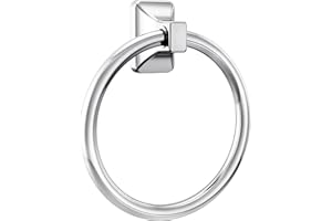 Moen Donnor Collection Chrome 6.25-Inch Diameter Wall Mount Contemporary Bathroom Hand-Towel Ring, P5860