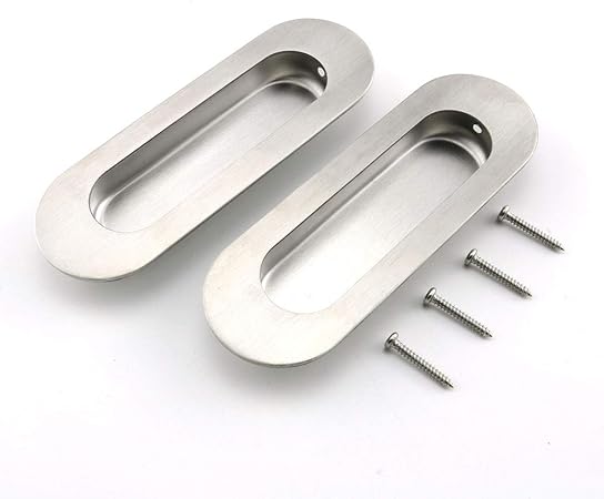 Heyous 2pcs 4 7x1 6 Inch Hidden Recessed Pull Handle Stainless