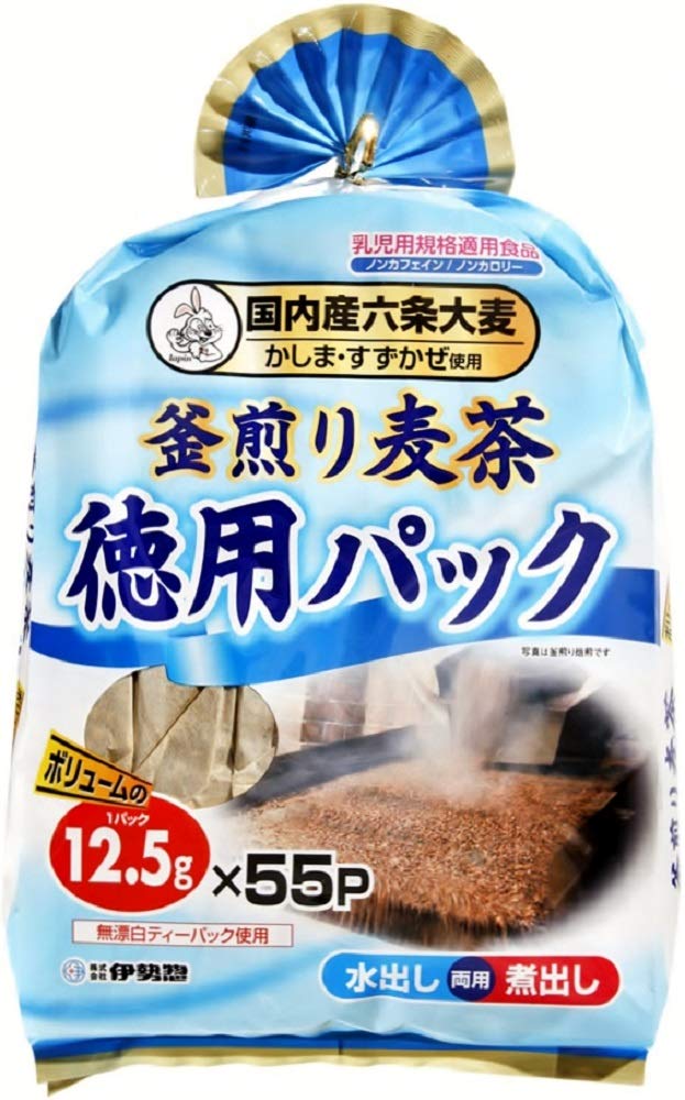 伊勢惣 釜煎り麦茶徳用パック55P 12.5g×55P商品画像