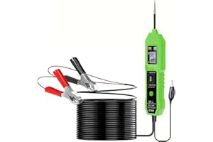 ONRETUL CT03 Power Circuit Tester, 6-24V DC Test Light Short Circuit, Automotive Component Electrical Polarity Identify Continuity Tester, Overload Protection