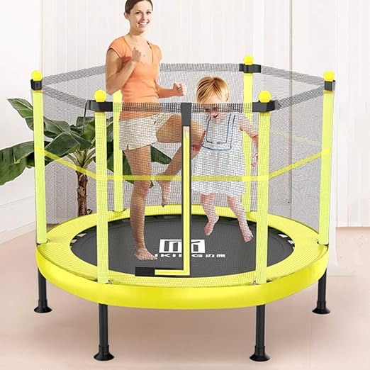 48Inch Indoor Folding Trampoline for Kids, Low Noise Indoor Fitness