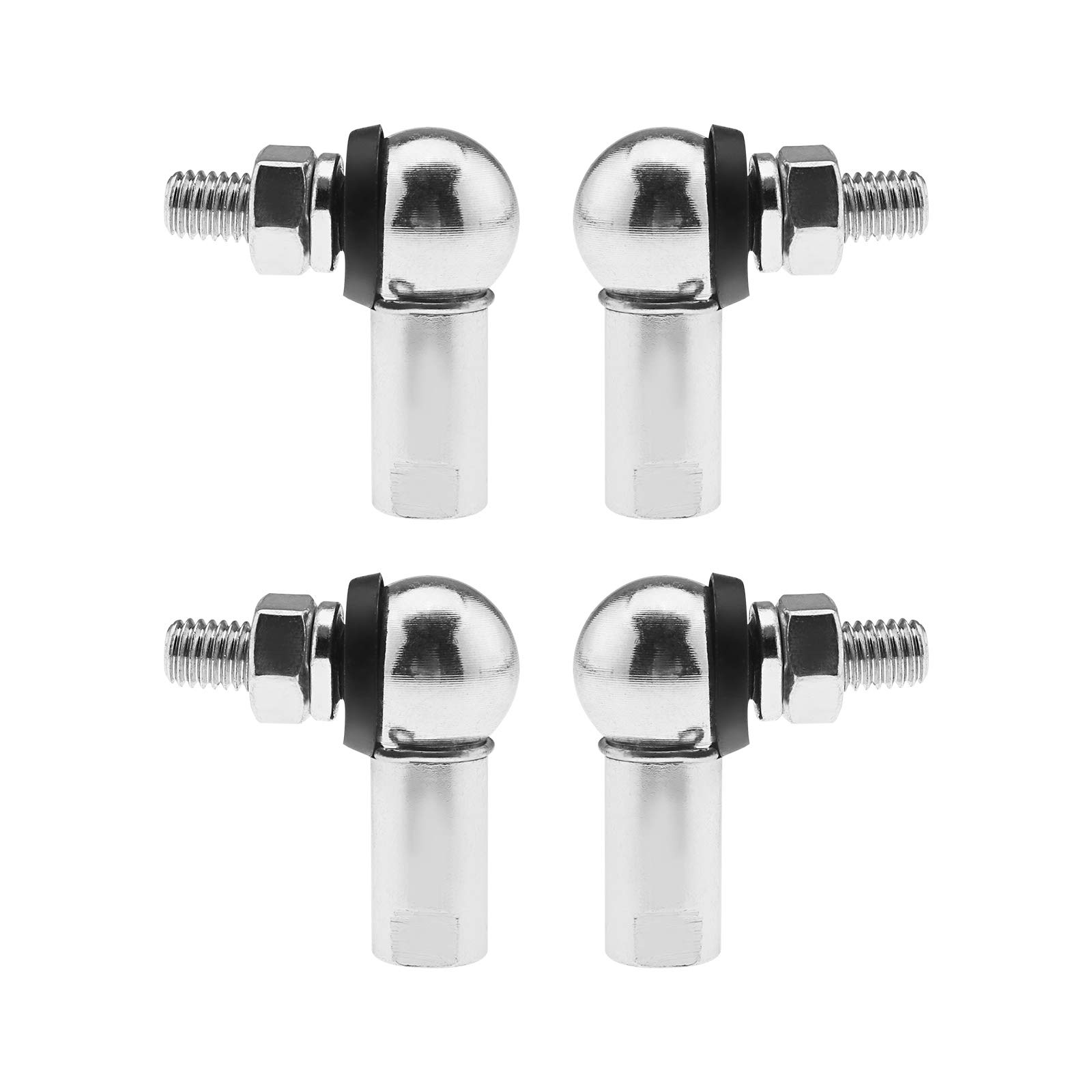 OTOTEC 4Pcs Angle Linkage Ball Joint Kit, with Spring Clip Dust Seal CS DIN 71802 Gear Linkage Replacements -M10 (LH and RH)