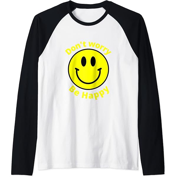 ミュージシャン DOTS Don't Worry, Be Happy L/S TEE Don't Worry Be Happy, T-Shirt – Pop Music Wisdom