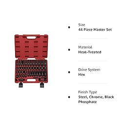 NEIKO 02440A 3/8-Inch-Drive Impact Socket Set, SAE