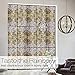rabbitgoo Frosted Window Film Non-Adhesive Decorative Leaf Static Cling Privacy Glass Film, 17.5 x 78.7 inches (1.46 x 6.56 feet), Brown