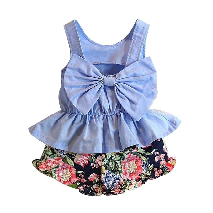 Conjunto Infantil Menina - Blusa Floral + Calça + Faixa Cabelo | Onththr