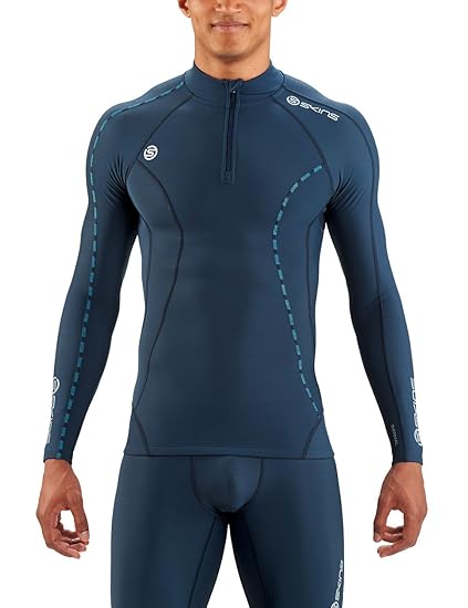 skins dnamic thermal mock neck