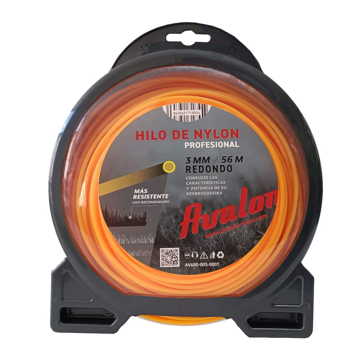 Avalon - Universal Round Nylon Line for Brushcutter and Lawn Mower (3 mm x 56 m)