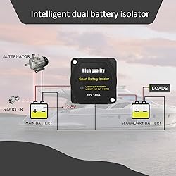Jtron 12V 140 Amp Dual Battery Smart Isolator