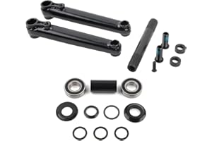 POLSO BMX Chrome 48 Spline Cranks Arms 170mm, 9/16"(14mm) Axle Diameter 19mm Mid BB/Euro BB/Spanish BB/American BB Black Chrome BMX Parts
