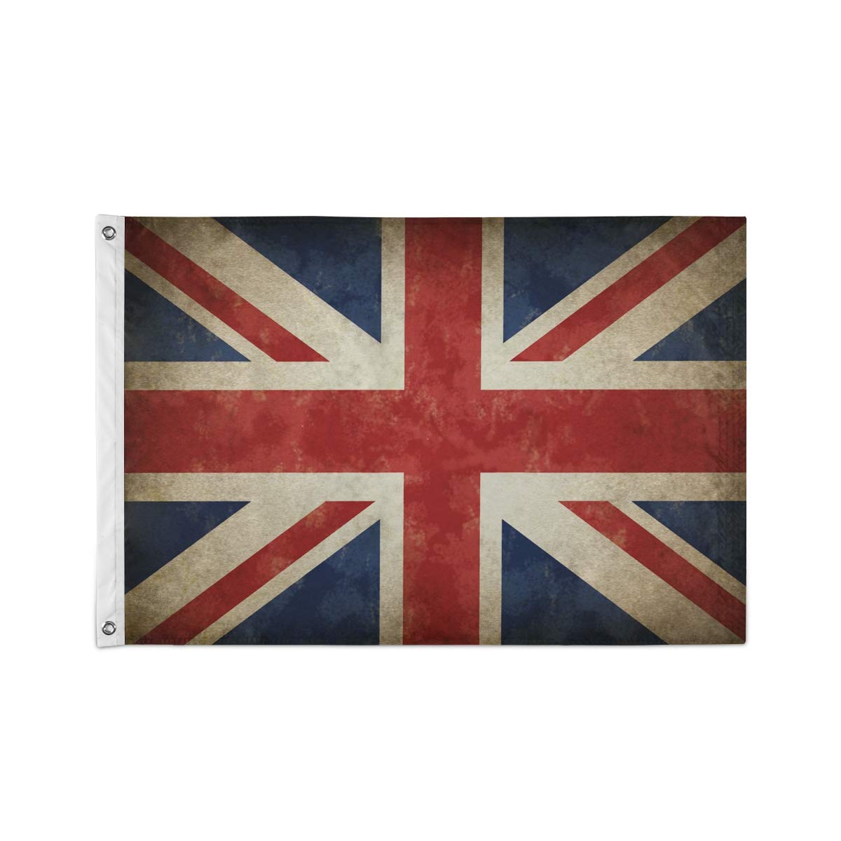 Garden Flags Vintage British Union Jack Flag Pattern,3x5 Foot UV Fade Resistant Fly Flag Banner Double Stitched Polyester Flag with Grommets for Home Yard Party Outdoor Decor