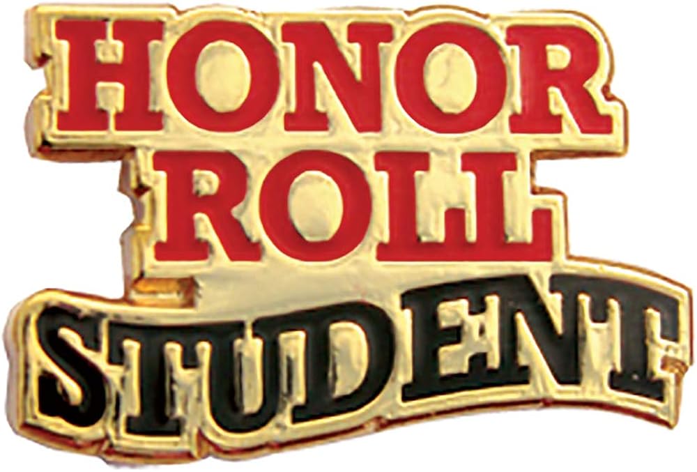 Set of 100 Lapel Pins Honor Roll Student Clothing