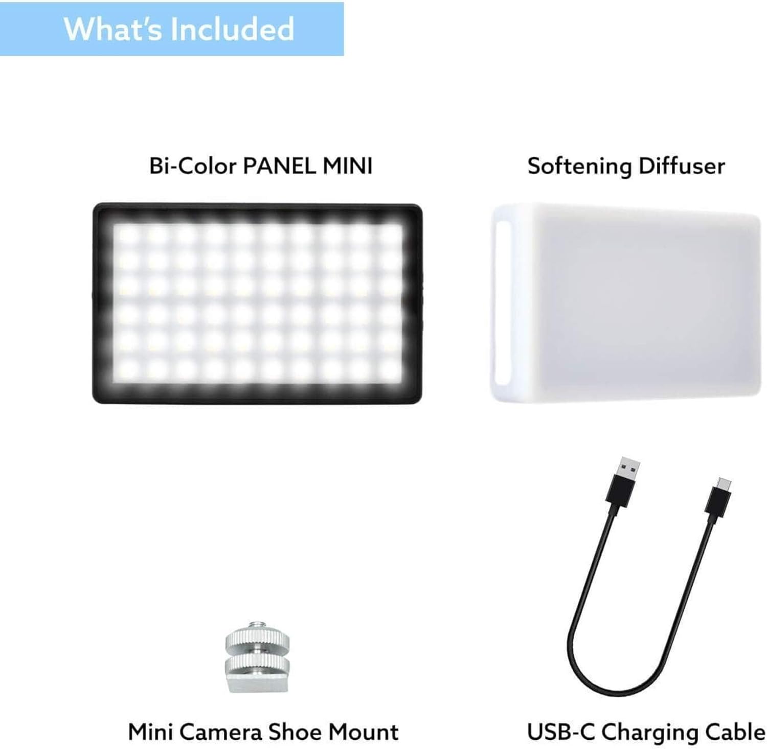 Lume Cube Panel Mini | Bicolor Continuous LED Video Light | Made for Content Creators | Photo and Video Lighting | Fits Sony, Nikon, Canon, Fuji, Panasonic : Camera & Photo