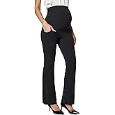 Ewedoos Maternity Pants for Women Stretchy Maternity Clothes Over The Belly Pregnancy Dress Work Pants with Pockets
