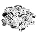 Nuoxinus Laptop Stickers [100pcs], Black White Car Stickers Skateboard Luggage Bike Motorcycle Bumper Stickers, Snowboarding Guitar Helmet Phone Graffiti Stickers Decals