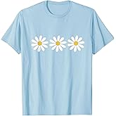 3 Simple but Pretty Daisy Flower Tee T-Shirt