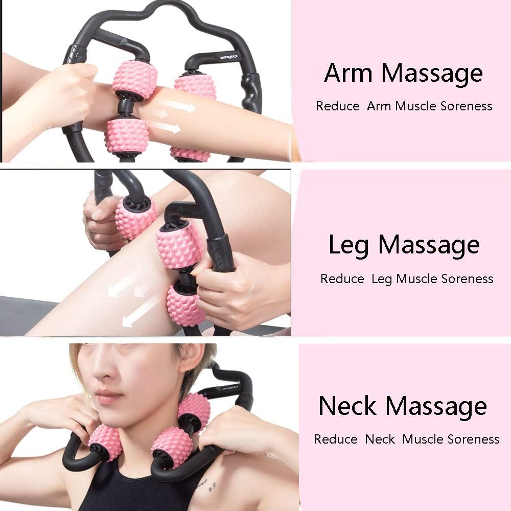 Upgrade Wrap Muscle Roller Stick - Manual Massage Sticks Tools-Muscle Roller Massager for Relief Muscle Soreness,Cramping and Tightness,Help Legs and Arms Recovery（Black） …: Health & Personal Care