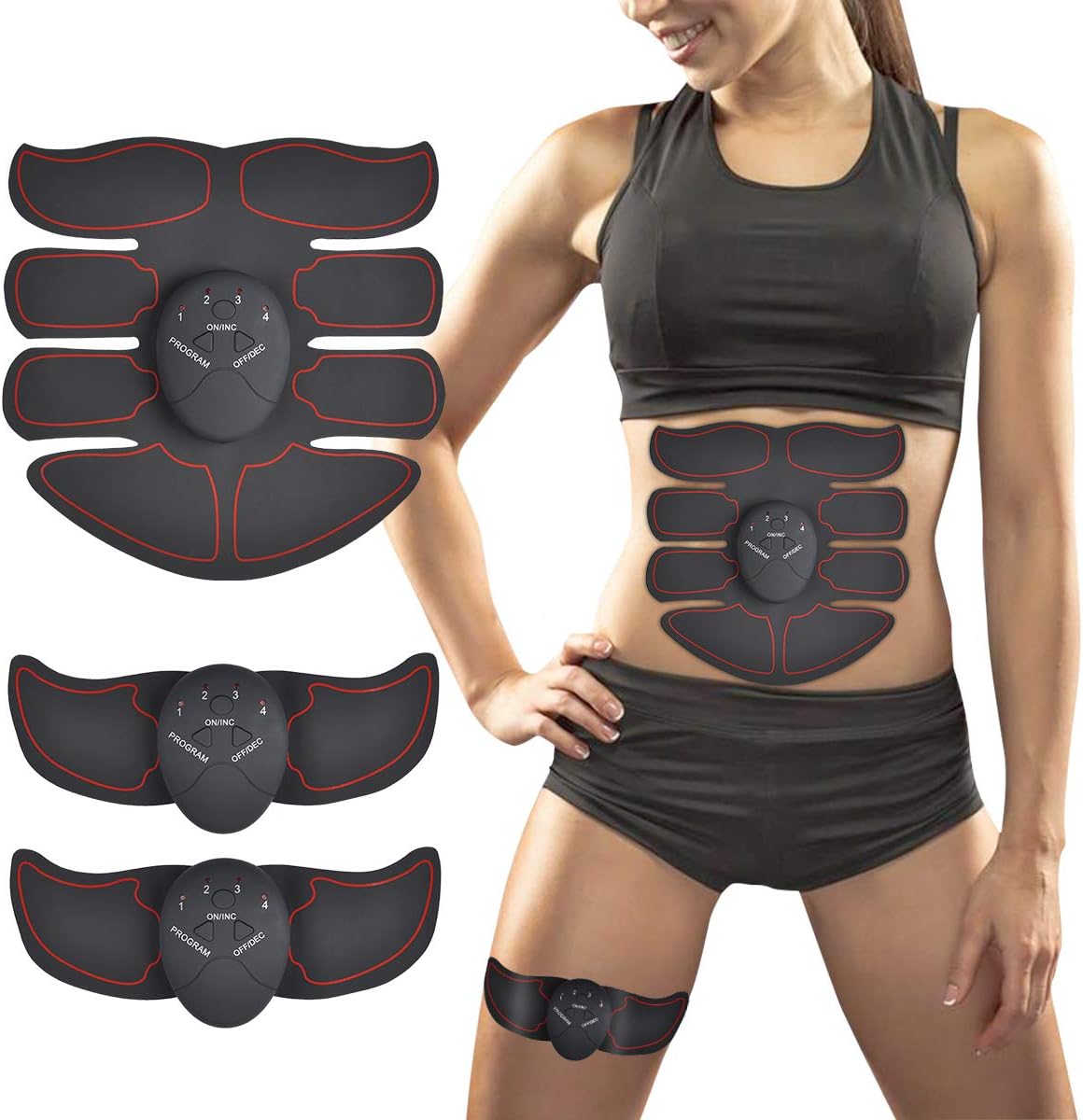 Podazz Ems Muscle Stimulator,Abdominal Muscle Toner Abs Trainer Fitness