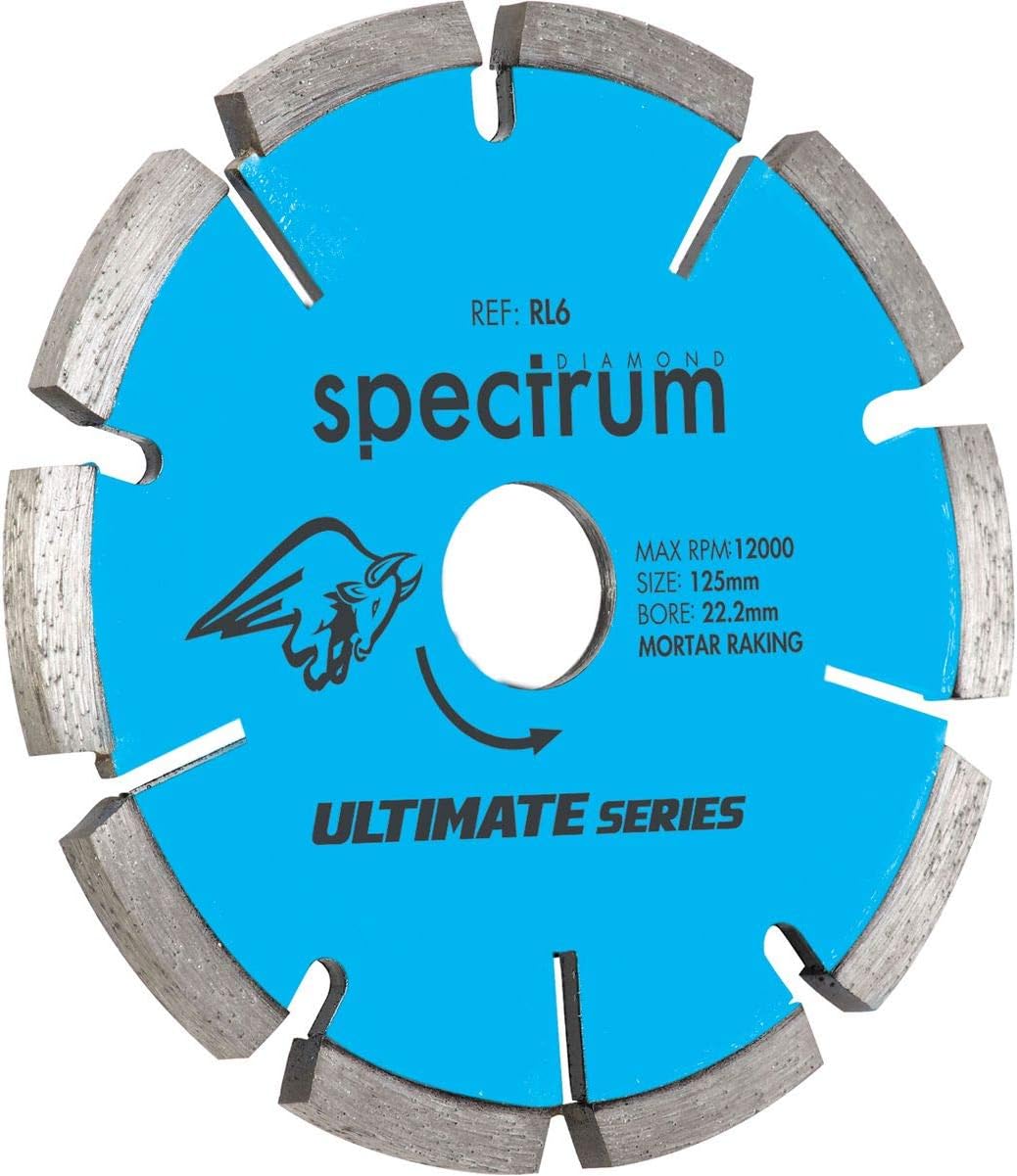 Spectrum Ultimate + Dia Blade Mortar Raking - 115/22.23mm, Multi-colour