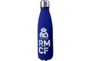 CYPBRANDS CYP BRAND REAL MADRID - Flask Bottle, Water Bottle, Double-Walled Steel, Capacity 500 ml, Official Product, Blue Color