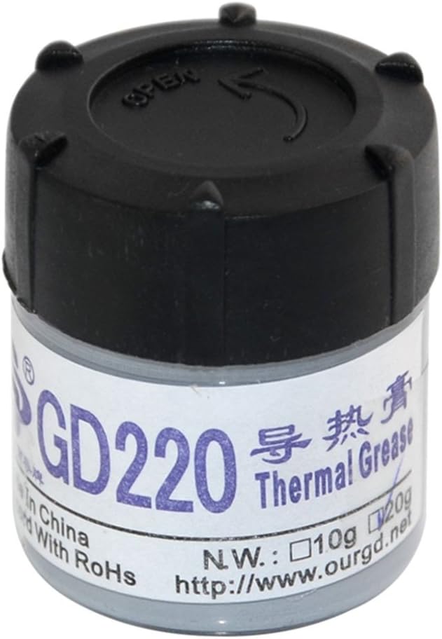 20g Gray Thermal Grease CPU Heat Sink Compound Silicone Paste Bottle NO. GD220 Gray
