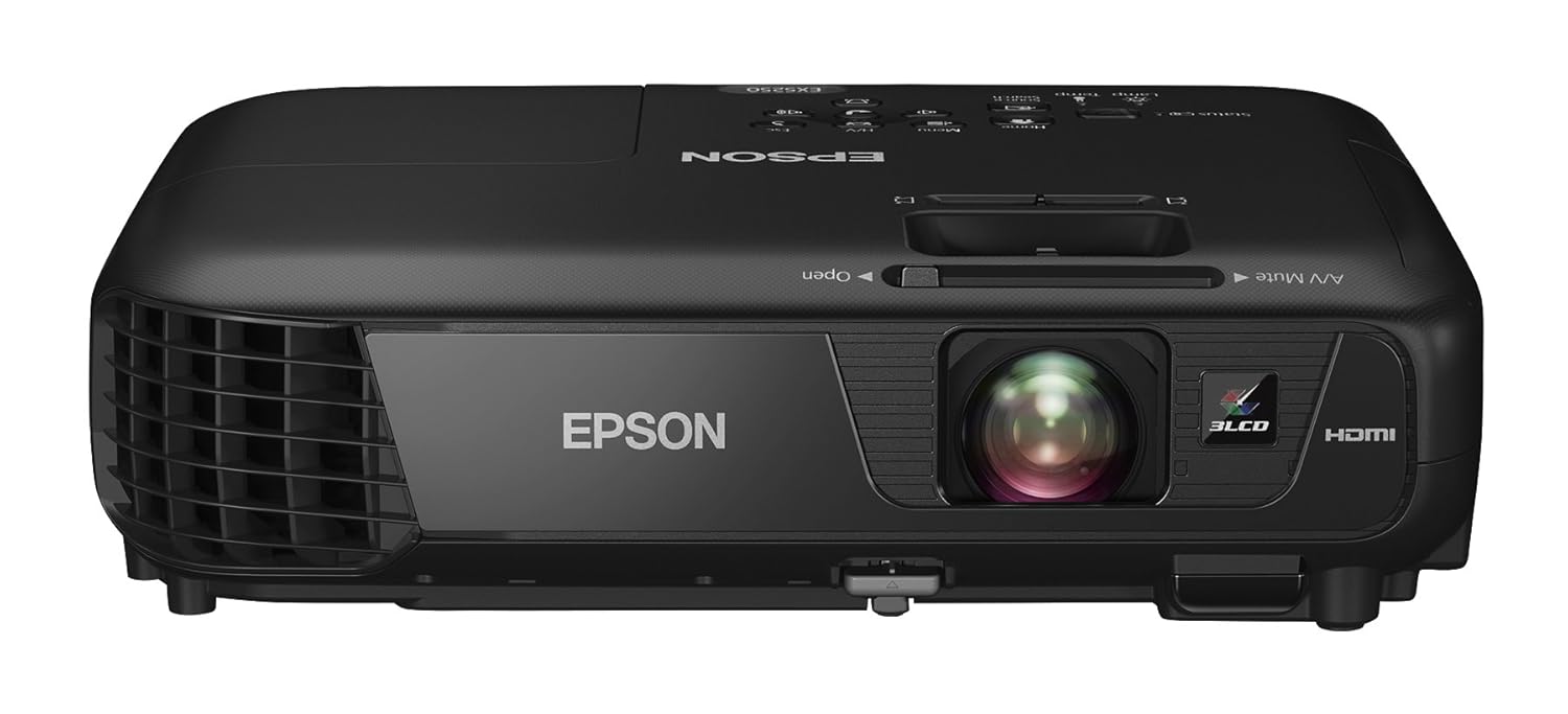 Epson EX5250 Pro Wireless color Brightness 3600 Lumens White 3LCD Projector (Certified Refurbished)