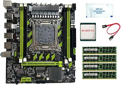 Wresetly X79G LGA2011 Motherboard E5 2670 V2 CPU 16GB DDR3 RAM M.2 NVME