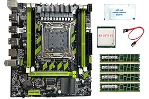 Cenroelon X79G LGA2011 Motherboard+E5 2670 V2 CPU+4X4G DDR3 RAM+Thermal Grease+ Cable Support M.2 NVME PCIE X16 USB2.0 SATA3.