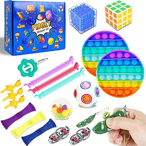 Ozio 20 Pack Fidget Figetget Sensory Toy Box Figets Figit Figet Toys