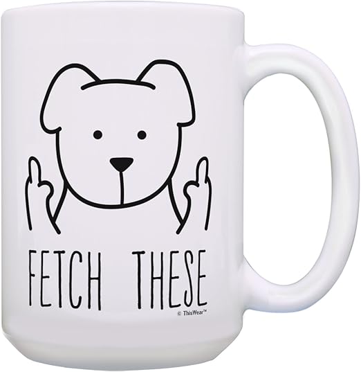 Amazon.com: Funny Sarcastic Mugs Fetch 
