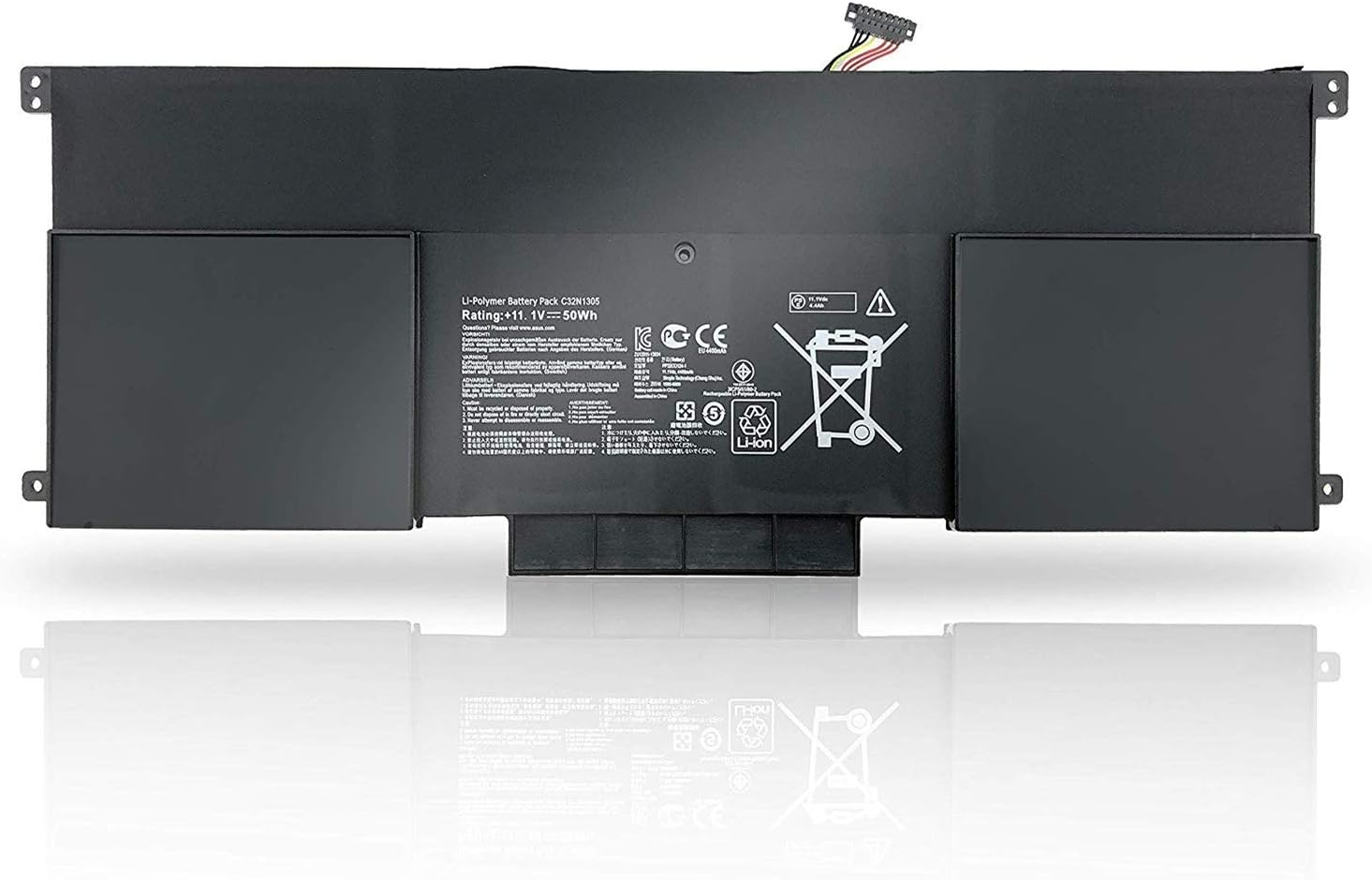 ASKC C32N1305 Battery for ASUS Zenbook UX301L UX301LA UX301LA-1A UX301LA-1B UX301LA-2A C4003H C4005H C4006H XH72T DH71T DH51T WS71T 11.1V 50Wh 6Cell