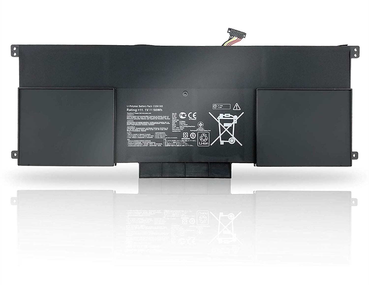 ASKC C32N1305 Battery for ASUS Zenbook UX301L UX301LA UX301LA-1A UX301LA-1B UX301LA-2A C4003H C4005H C4006H XH72T DH71T DH51T WS71T 11.1V 50Wh 6Cell