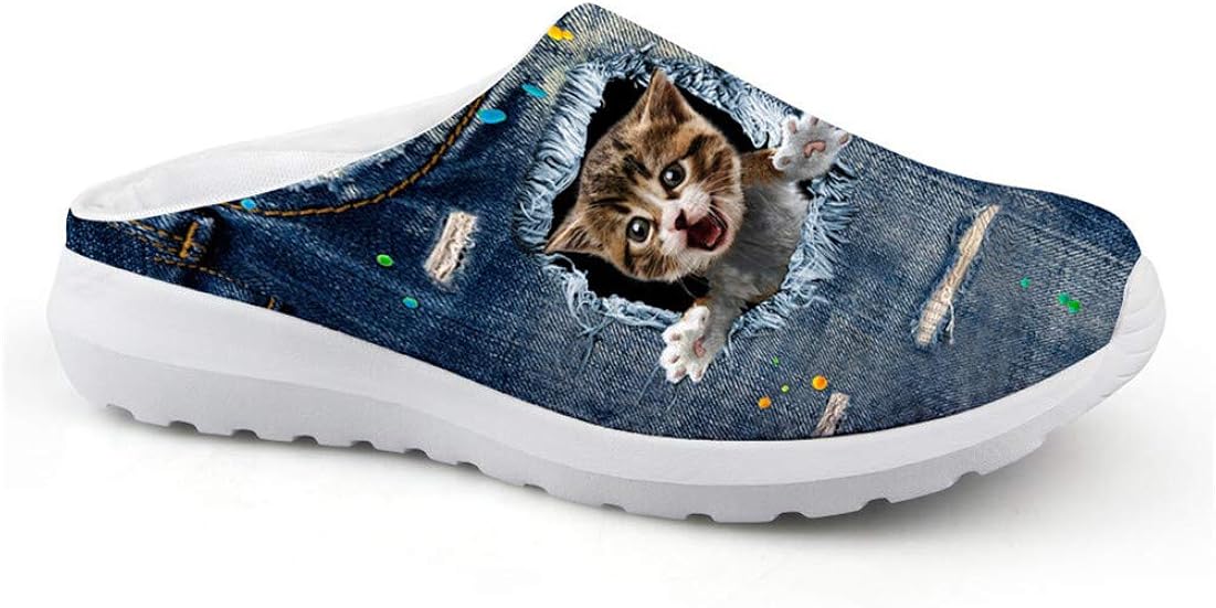 Amazon.com | College Students Fashion Mesh Slippers Slip On Sandal