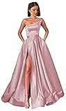 Bxqmzl Long Dusty Rose Prom Dresses for Women Plus