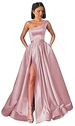 Bxqmzl Long Dusty Rose Prom Dresses for Women Plus
