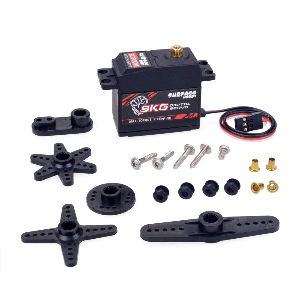 DollaTek 9KG metal digital gear Servo with Metal Gearbox used for 1:8 1:10 high speed Cars