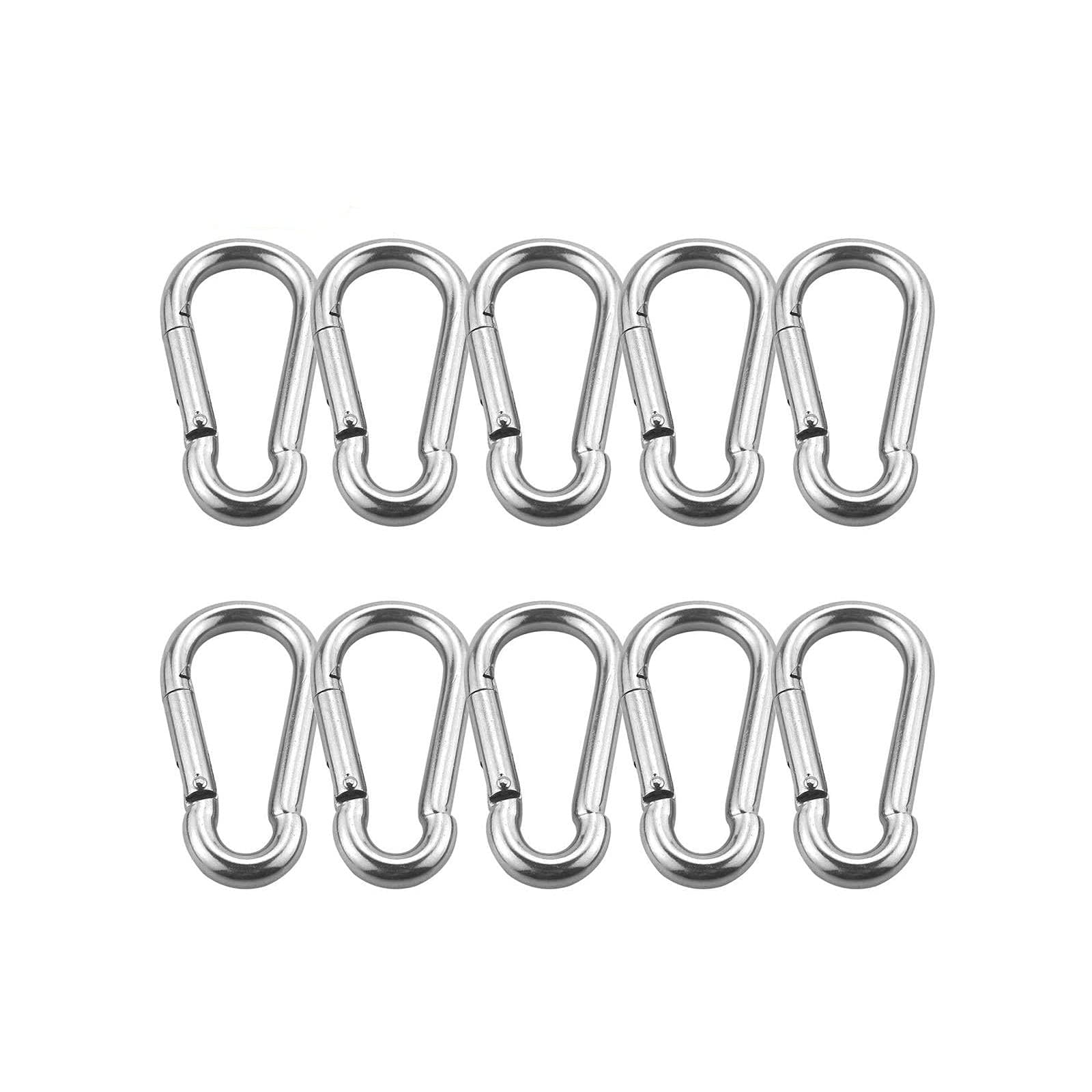 TooTaci M8 Clip,Chain & Rope Snaps Heavy Duty,304 Stainless Steel Spring Snap Hook,Heavy Duty