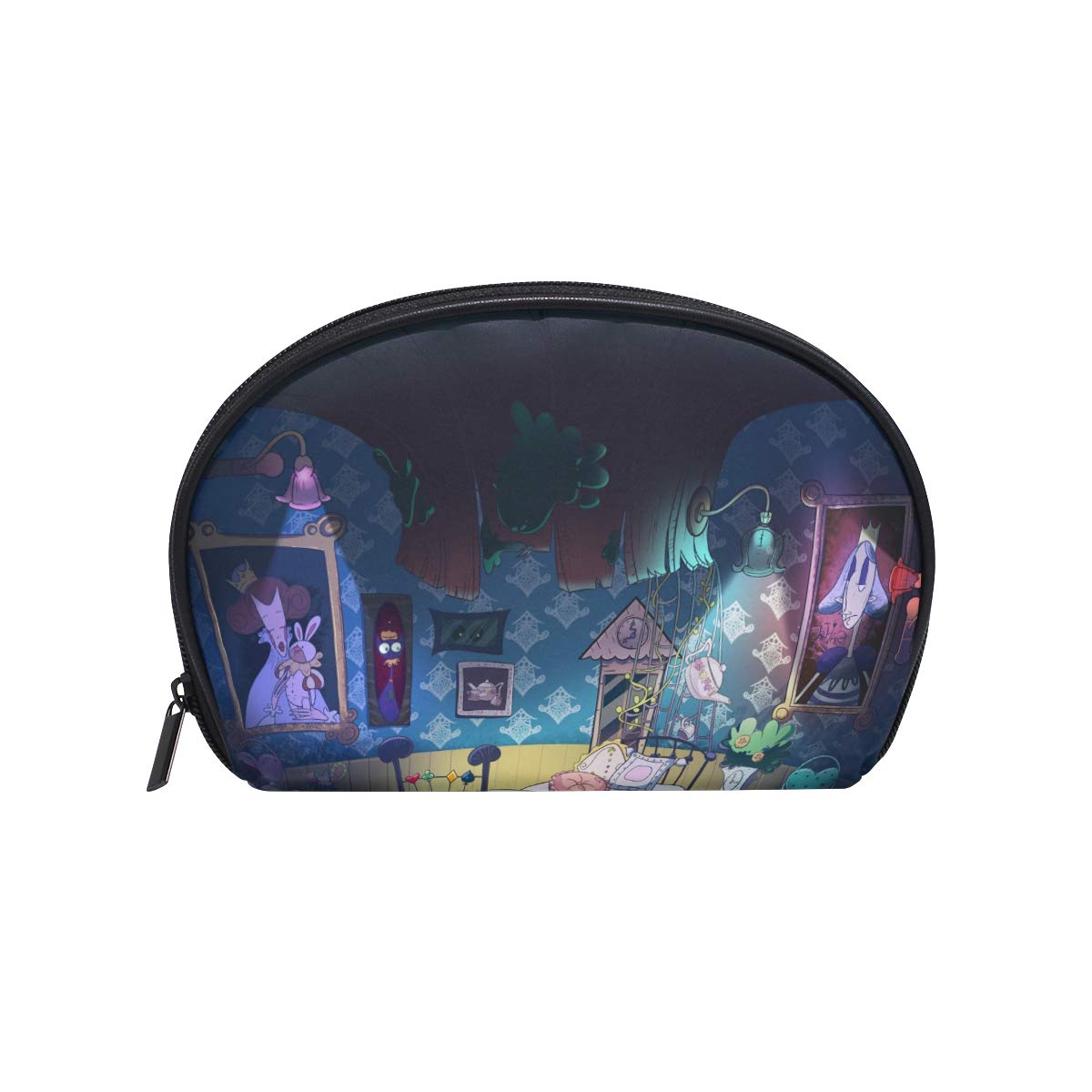 imobaby Alice In Wonderland Cosmetic Makeup Bag Organizer for Women Travel Kit With Zipper Multifunction Toiletry Case Storage Bags