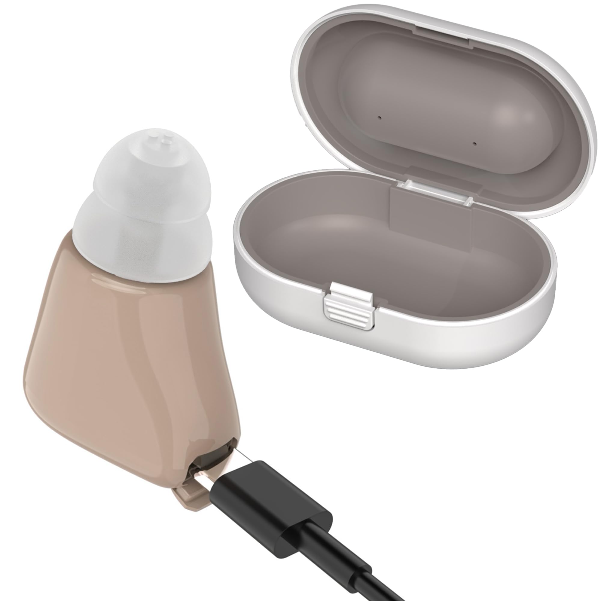 MEDca ITE Mini Rechargeable Ear Hearing Amplifier Fully Compliant with EU/UK Plugs & Sockets Safety Act