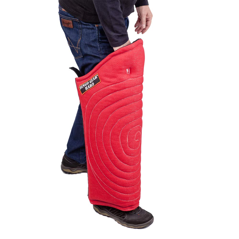 DINGO GEAR Nylcot Leg Sleeve Universal Long Protector for the Dog Training Very Hard Bite Guard Red S01993