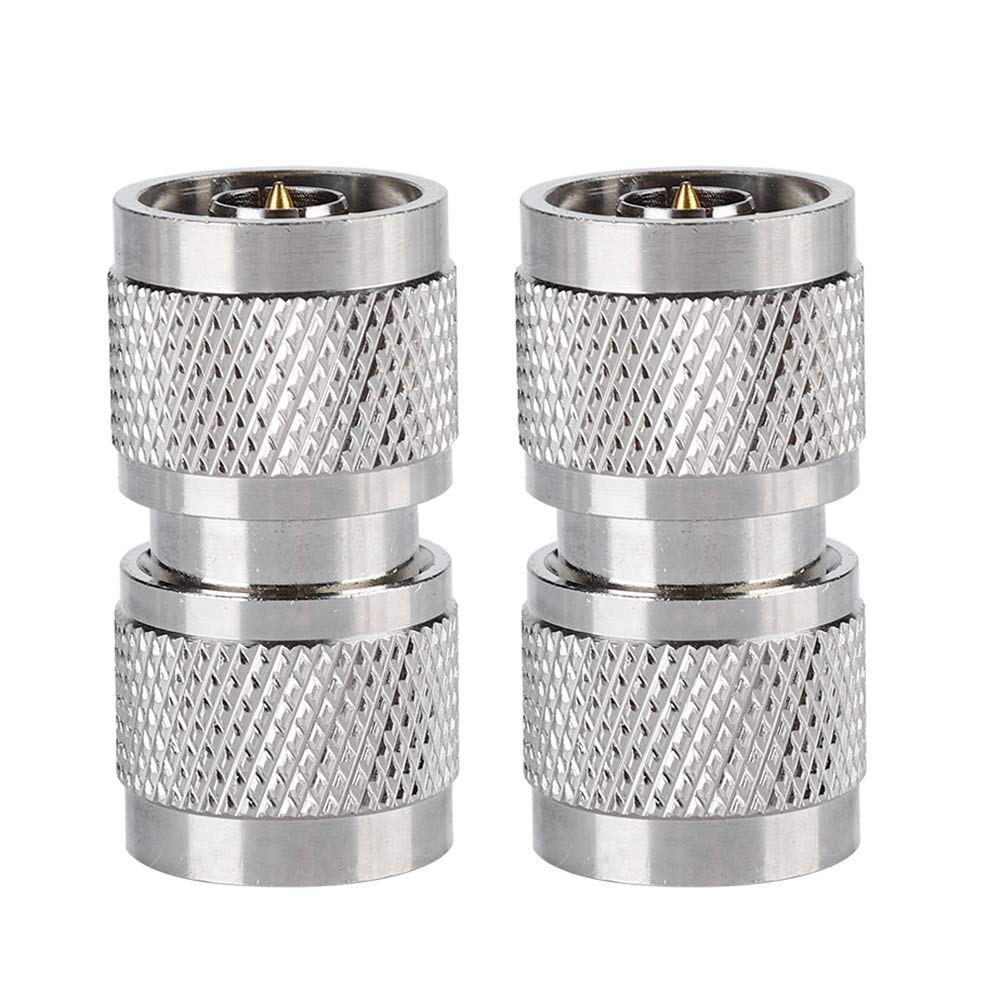 Yunir 2PCS N-Type Male to N-Type Male RF Coax Antenna Adapter, Commonly Used in RF Applications, Antennas, Wireless LAN Devices, Coaxial Cable, Wi-Fi Radio