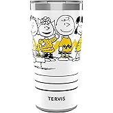 Tervis Traveler Peanuts - All Here Group Triple Insulated Tumbler Travel Cup Keeps Drinks Cold & Hot, 20oz, Stainless Steel